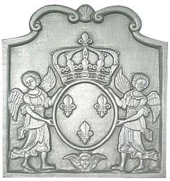 Plaque cheminée décorée Losilet 60-69 cm - RP0446