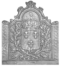 plaque de cheminée de 50cm à 59cm - RP0032