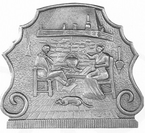 Plaque fonte cheminee loiselet 70-79 - SP131