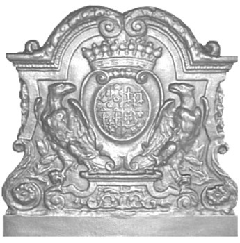 Plaque cheminée fonte Loiselet 90-99cm - RP0124