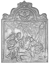 plaque de cheminée de 50cm à 59cm - RP0065