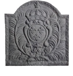 Plaque décorée de cheminée