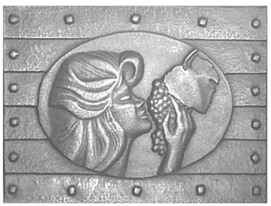plaque cheminée fonte décoréee Loiselet - SP118