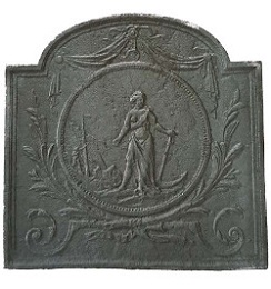 Plaque décorée de cheminée vr88