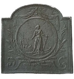 Plaque décorée de cheminée vr88