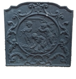 Plaque décorée de cheminée