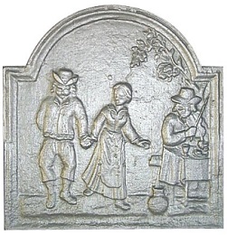 plaque de cheminée de 50cm à 59cm - RP0466