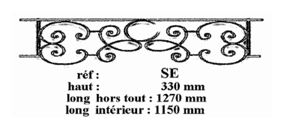 BARRE D'APPUI DE FENETRE GARDE CORPS BALUSTRADE LOISELET - SE