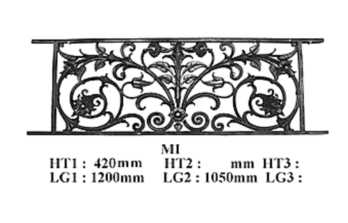 GRILLE DE BALCON GARDE CORPS BALUSTRADE LOISELET - MI