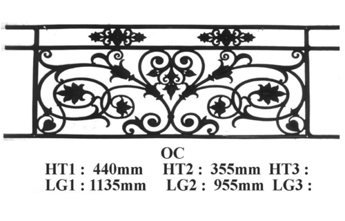 GRILLE DE BALCON GARDE CORPS BALUSTRADE LOISELET - OC