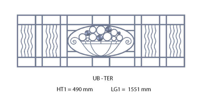 GRILLE DE BALCON GARDE CORPS BALUSTRADE LOISELET - UB TER