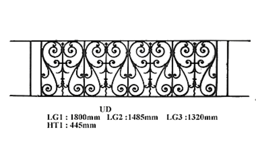 GRILLE DE BALCON GARDE CORPS BALUSTRADE LOISELET - UD