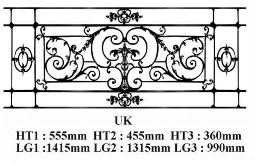 GRILLE DE BALCON GARDE CORPS BALUSTRADE LOISELET - UK