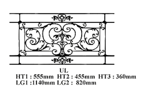GRILLE DE BALCON GARDE CORPS BALUSTRADE LOISELET - UL