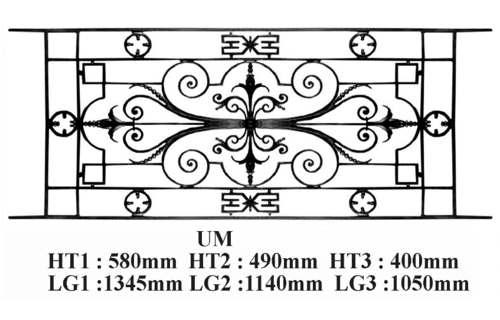 GRILLE DE BALCON GARDE CORPS BALUSTRADE LOISELET -UM