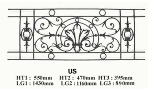 GRILLE DE BALCON GARDE CORPS BALUSTRADE LOISELET - US