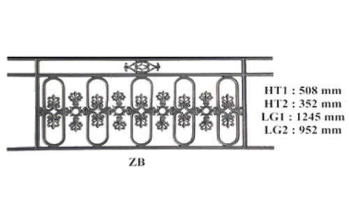 GRILLE DE BALCON GARDE CORPS BALUSTRADE LOISELET - ZB