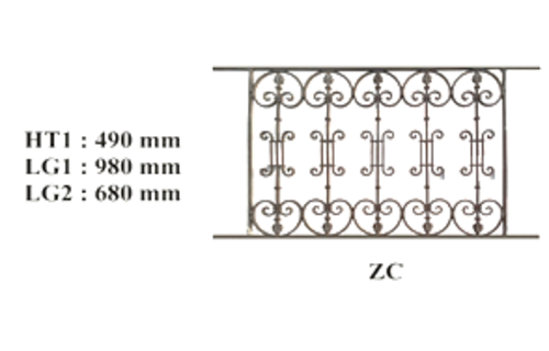 GRILLE DE BALCON GARDE CORPS BALUSTRADE LOISELET - ZC