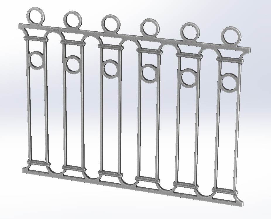 GRILLE DE BALCON - GARDE CORPS - BALUSTRADE - LOISELET - ZA - ISO