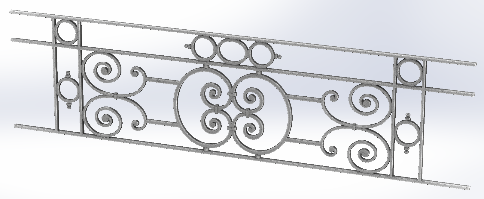 GRILLE DE BALCON - GARDE CORPS - BALUSTRADE - LOISELET - JB - ISO