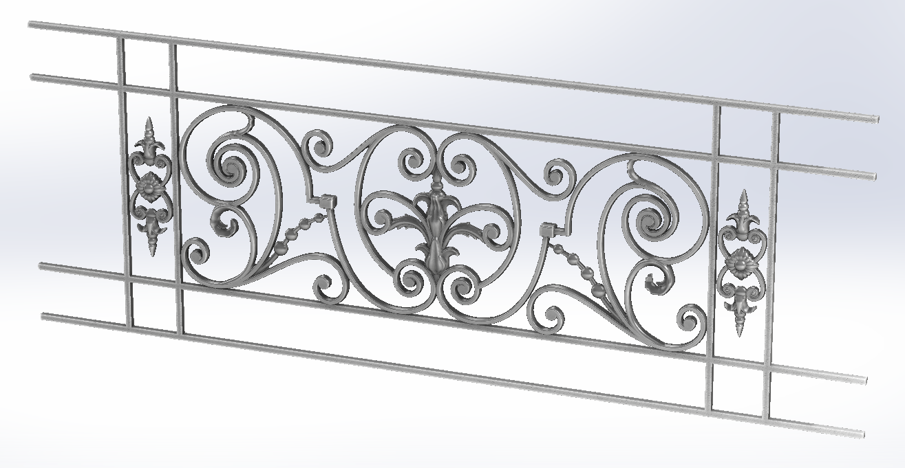 GRILLE DE BALCON - GARDE CORPS - BALUSTRADE - LOISELET - UJ - ISO