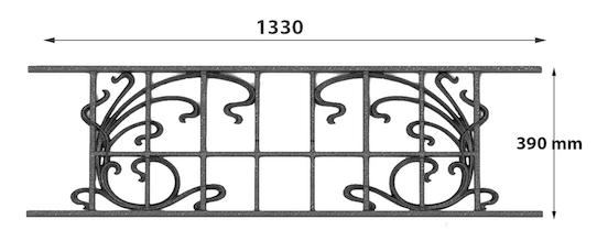 BARRE D'APPUI DE FENETRE GARDE CORPS BALUSTRADE LOISELET - JX