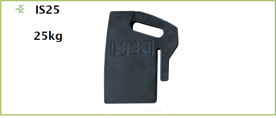 masse-de-tracteur-iseki-25-kg