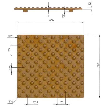 Détail finition Corten