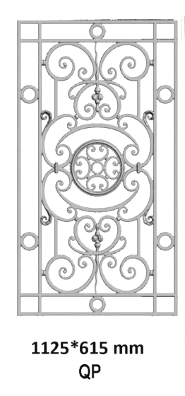 Grille de porte fonte — Référence QP - Thumbnail 2