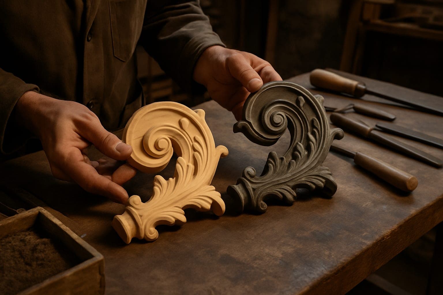 Reproduction à l'identique fonderie d'art garde corp