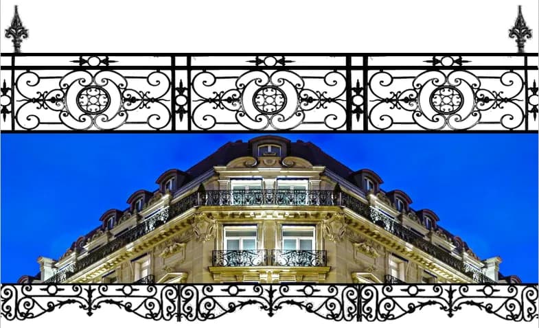 Reproduction à l'identique fonderie d'art garde corp