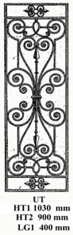 Grille de porte fonte — Référence UT