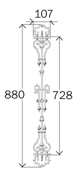 balustrade, balustre, rambarde, en fonte moulée et en fer forgé_Loiselet_So