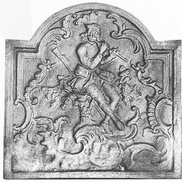 plaque de cheminee - 60-69cm - Loiselet - SP009