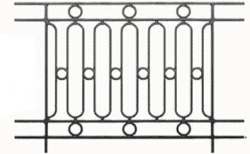 balustrade, balustre, rambarde, en fonte moulée et en fer forgé_Loiselet_RL