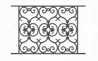 balustrade, balustre, rambarde, en fonte moulée et en fer forgé_Loiselet_LI