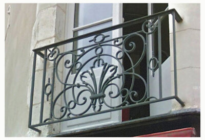 balustrade, balustre, rambarde, en fonte moulée et en fer forgé_Loiselet_SB-SC