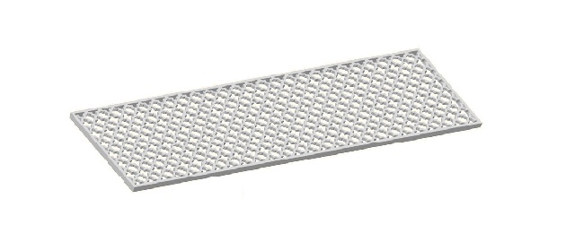 Grille d'aération ou grille de chauffage rectangle QL