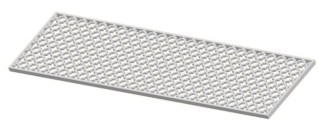 Grille d'aération ou grille de chauffage rectangle QS