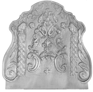 plaque cheminée fonte décoréee Loiselet - RP0068