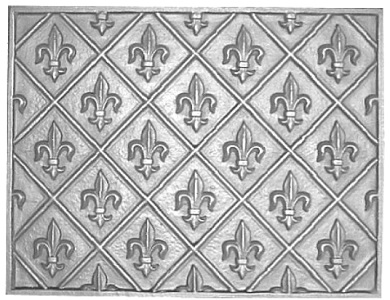 plaque cheminée fonte décoréee Loiselet - SP026B