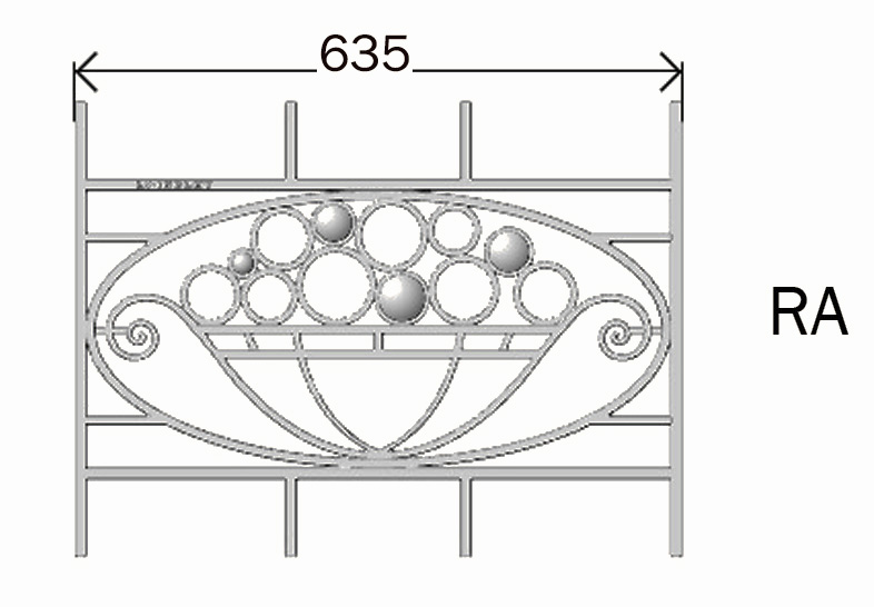 balustrade, balustre, rambarde, en fonte moulée et en fer forgé_Loiselet_Sj