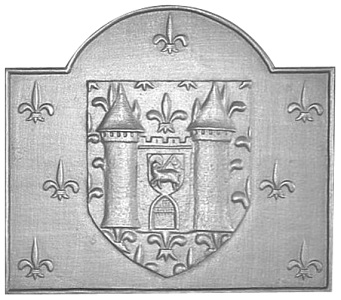plaque cheminée fonte décoréee Loiselet - SP006
