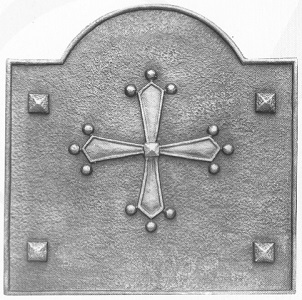 plaque cheminée fonte décoréee Loiselet - SP045