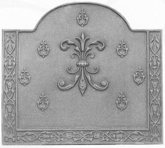plaque cheminée fonte décoréee Loiselet - RP0245