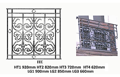 BALUSTRADE BALUSTRE RAMBARDE FONTE FER FORGÉ LOISELET - HE