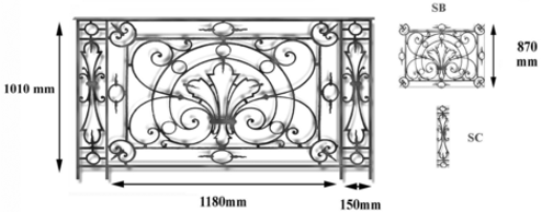 BALUSTRADE SB SC DIMENSIONS