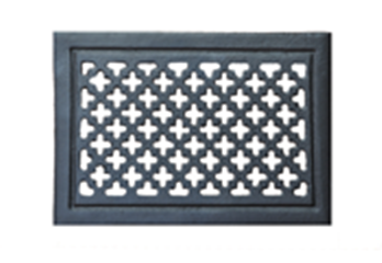 Grille d’aération rectangulaire en fonte brute TORBEL J507401 de 210 x  120 m/m